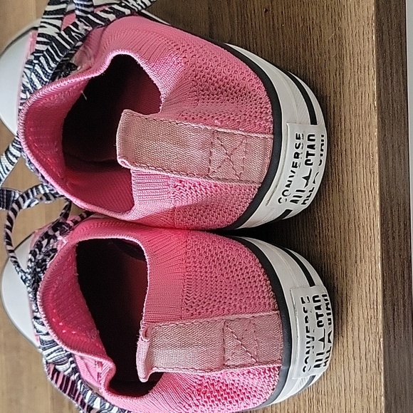 Converse Big Kids Pink All Star Sneakers Size 3 - Picture 5 of 8